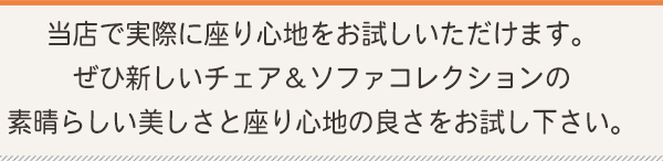 当店でお試しいただけます